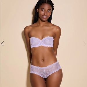 Cosabella Forte Convertible Strapless Bra and Boyshort Set